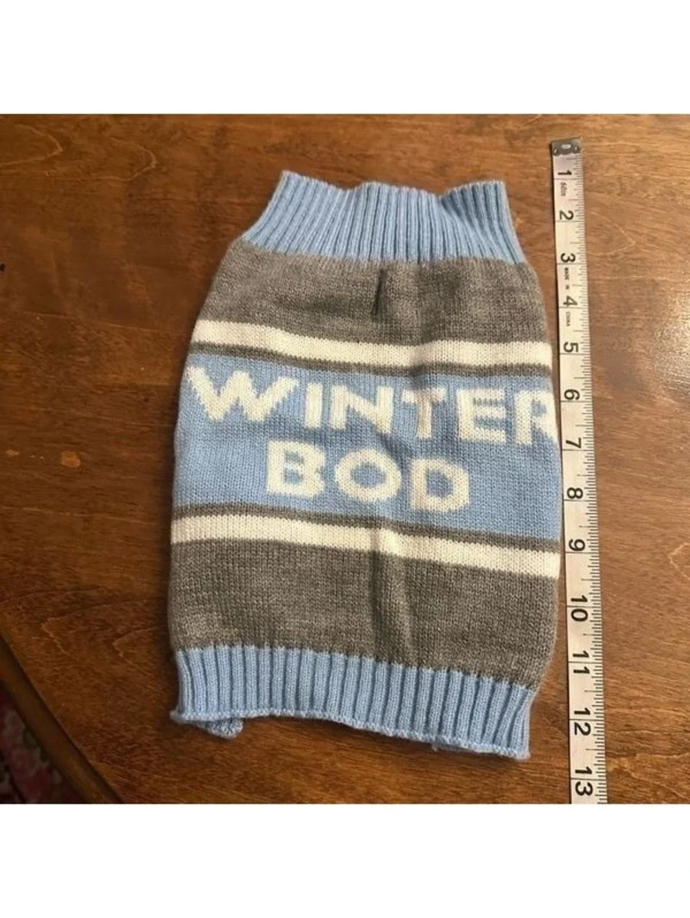 Winter Bod Dog Sweater Sz M